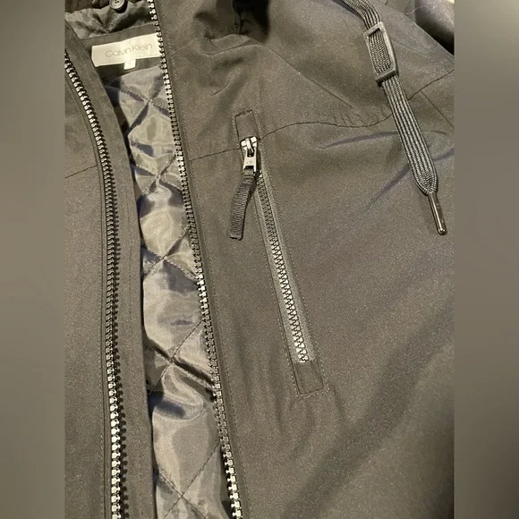 SOLD Calvin Klein Black Hooded Jacket - Picture 6 of 12